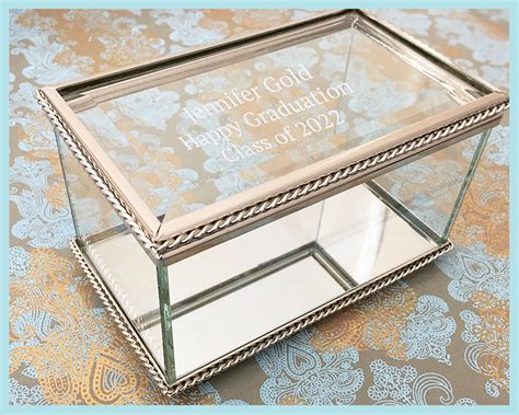 personalized glass jewelry box